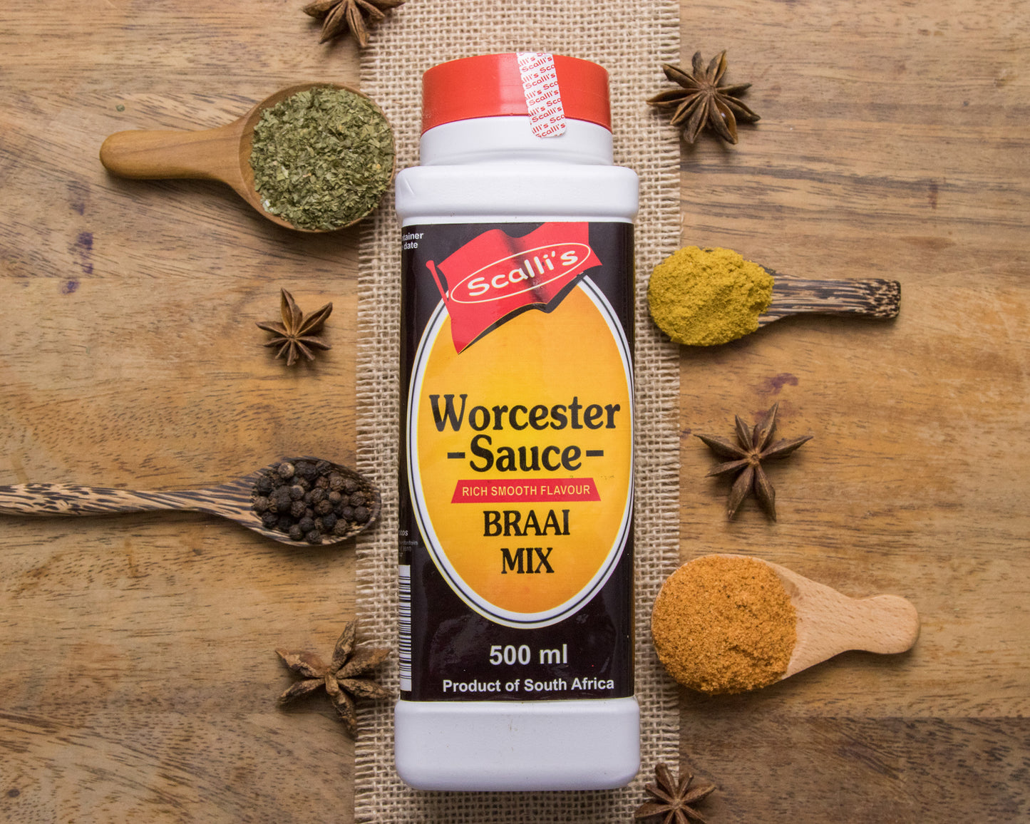 Scalli's Worcestersauce Braai Mix Seasoning 500ml - Shaker