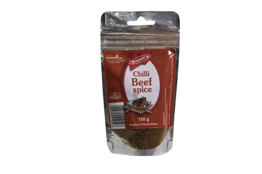 Scalli's Chilli Beef 150g Doy Pack