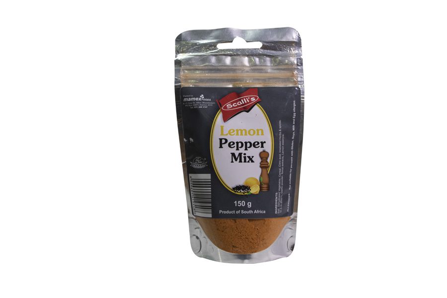 Scalli's Lemon Pepper 150g Doy Pack